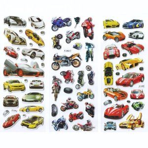 Automobile Sports Cars Motorcycles Foam Stickers